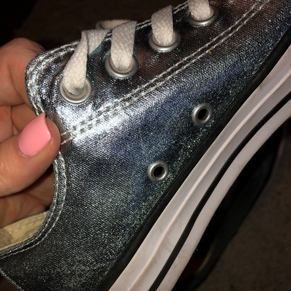 Metallic Blue Converse - Picture 3 of 5